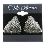 Mi Amore Clip-On-Earrings Silver-Tone #LQC0835