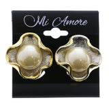 Mi Amore Clip-On-Earrings Silver-Tone/Gold-Tone #LQC0838