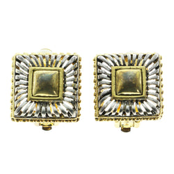 Mi Amore Clip-On-Earrings Silver-Tone/Gold-Tone #LQC0839