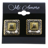 Mi Amore Clip-On-Earrings Silver-Tone/Gold-Tone #LQC0839