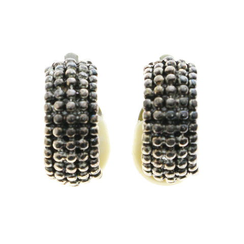 Mi Amore Clip-On-Earrings Silver-Tone #LQC0846