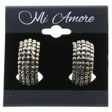 Mi Amore Clip-On-Earrings Silver-Tone #LQC0846