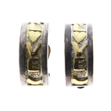 Mi Amore Clip-On-Earrings Silver-Tone/Gold-Tone #LQC0851