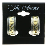 Mi Amore Clip-On-Earrings Silver-Tone/Gold-Tone #LQC0851