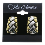 Mi Amore Clip-On-Earrings Gold-Tone/Silver-Tone #LQC0854