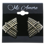 Mi Amore Clip-On-Earrings Silver-Tone #LQC0864