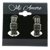 Mi Amore Clip-On-Earrings Silver-Tone #LQC0866