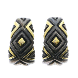 Mi Amore Clip-On-Earrings Silver-Tone/Gold-Tone #LQC0869