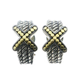 Mi Amore Clip-On-Earrings Silver-Tone/Gold-Tone #LQC0881
