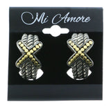 Mi Amore Clip-On-Earrings Silver-Tone/Gold-Tone #LQC0881