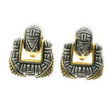 Mi Amore Clip-On-Earrings Silver-Tone/Gold-Tone #LQC0886