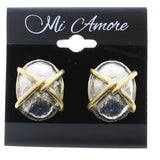 Mi Amore Clip-On-Earrings Silver-Tone/Gold-Tone #LQC0887