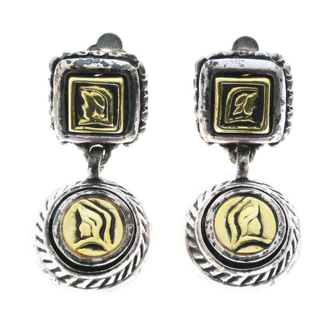 Mi Amore Clip-On-Earrings Silver-Tone/Gold-Tone #LQC0892