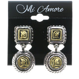 Mi Amore Clip-On-Earrings Silver-Tone/Gold-Tone #LQC0892