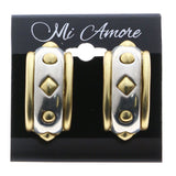 Mi Amore Clip-On-Earrings Silver-Tone/Gold-Tone #LQC0893