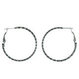 Metal Hoop-Earrings Silver-Tone