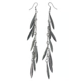 Silver-Tone Metal Drop-Dangle-Earrings