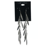 Silver-Tone Metal Drop-Dangle-Earrings