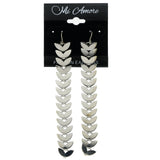 Silver-Tone Metal Drop-Dangle-Earrings