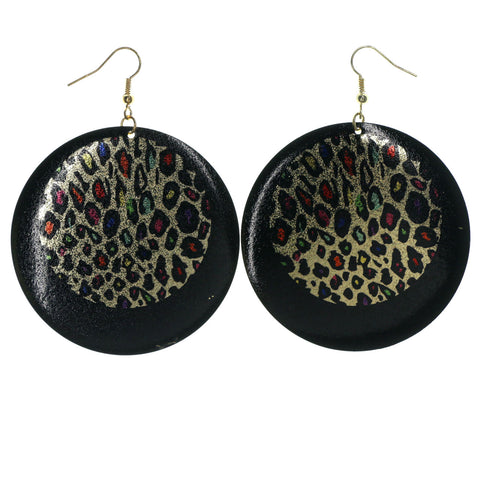 Colorful Cheetah Print Dangle-Earrings