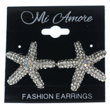 Starfish Star Stud-Earrings Silver-Tone