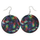 Colorful Leaf Dangle-Earrings