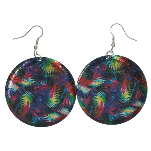 Colorful Leaf Dangle-Earrings