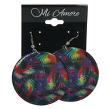 Colorful Leaf Dangle-Earrings