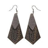 Glitter Sparkle Dangle-Earrings Silver-Tone Color #LQE1660