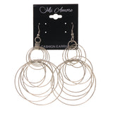Silver-Tone Metal Dangle-Earrings #LQE1663
