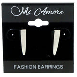 Silver-Tone Metal Stud-Earrings