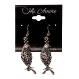 Bird Dangle-Earrings Silver-Tone Color #LQE1994