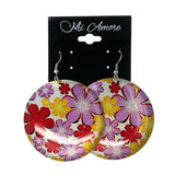 Colorful  Flower Dangle-Earrings #LQE2059