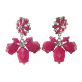 Colorful  Flower Dangle-Earrings #LQE2060
