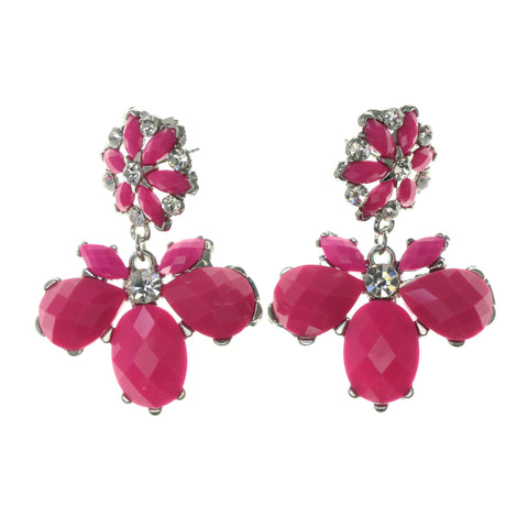 Colorful  Flower Dangle-Earrings #LQE2060