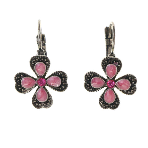 Colorful  Flower Dangle-Earrings #LQE2100