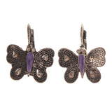 Colorful  Butterfly Heart Dangle-Earrings #LQE2120