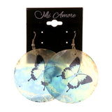 Colorful  Butterfly Shell Dangle-Earrings #LQE2139