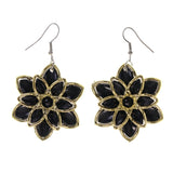 Colorful  Flower Dangle-Earrings #LQE2150