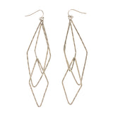 Silver-Tone Metal Dangle-Earrings #LQE2191