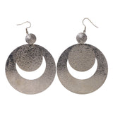 Silver-Tone Metal Dangle-Earrings #LQE2280