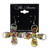 Colorful  Flowers Dangle-Earrings #LQE2318