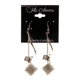 Silver-Tone Metal Dangle-Earrings #LQE2571