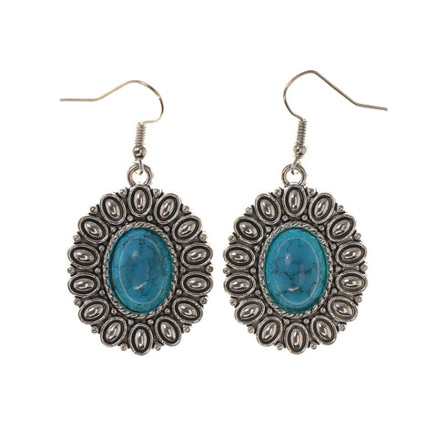 Colorful  Flower Dangle-Earrings #LQE2701