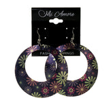 Colorful  Flower Dangle-Earrings #LQE2768