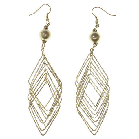 Silver-Tone Metal Dangle-Earrings #LQE2791