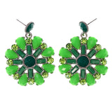 Colorful  Flower Drop-Dangle-Earrings #LQE2803