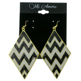 Gold-Tone & Multi Colored Metal Dangle-Earrings LQE280
