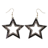 Colorful  Glitter Sparkle Star Dangle-Earrings #LQE2897