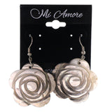 Colorful  Flower Shell Dangle-Earrings #LQE2899